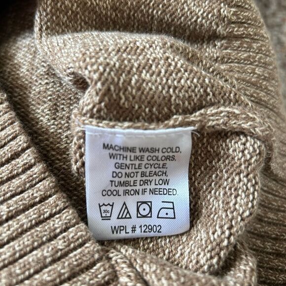 Tricots St Raphael Men’s Brown 1/4 Zip Pullover Sweater Shirt Size Extra Large - Picture 9 of 10